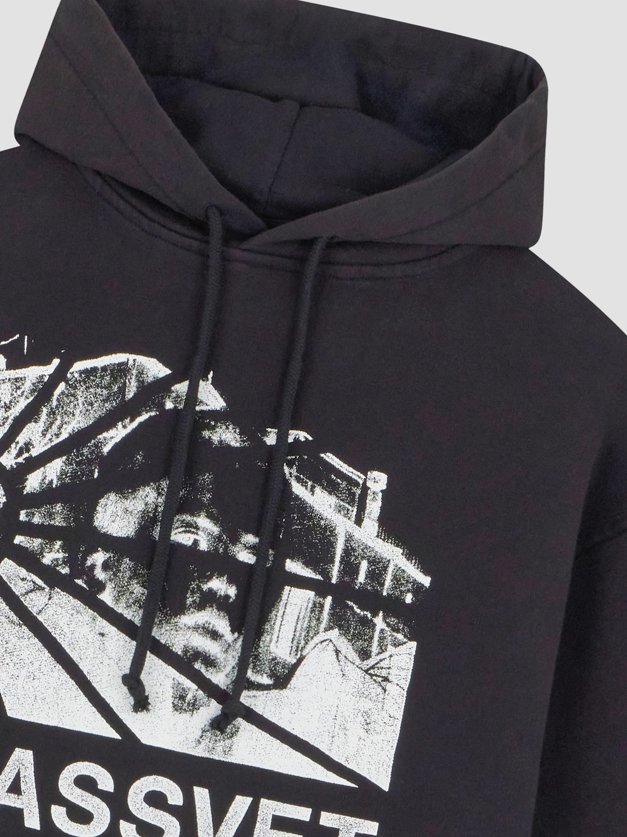 PACC18T021 ~ HERITAGE LOGO HOODIE - BLACK
