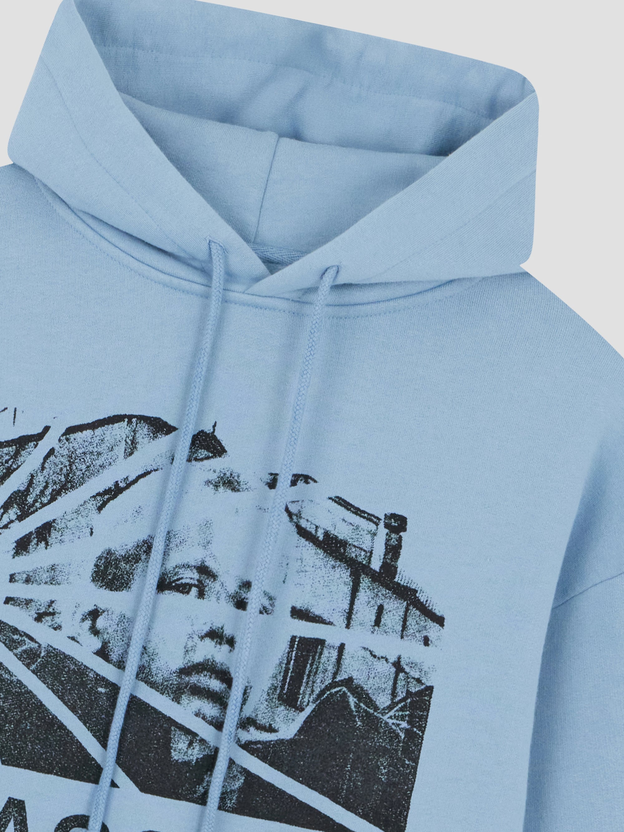 PACC18T021 ~ HERITAGE LOGO HOODIE -  LIGHT BLUE
