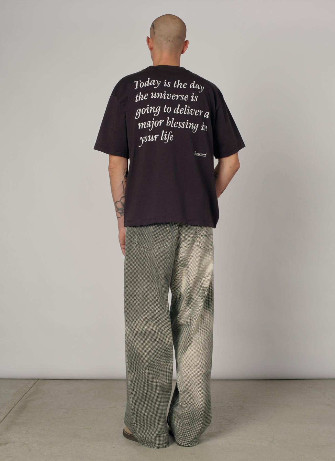 PACC19P003-1 ~ MEN NYMPH BAGGY DENIM PANTS BLACK