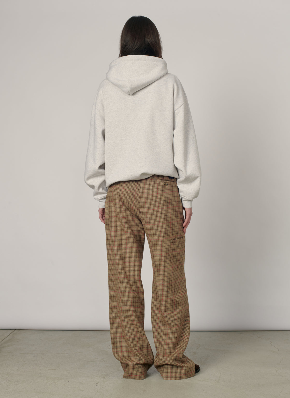 PACC19P006-1 ~ MEN WOOL PLEATED PANTS BROWN