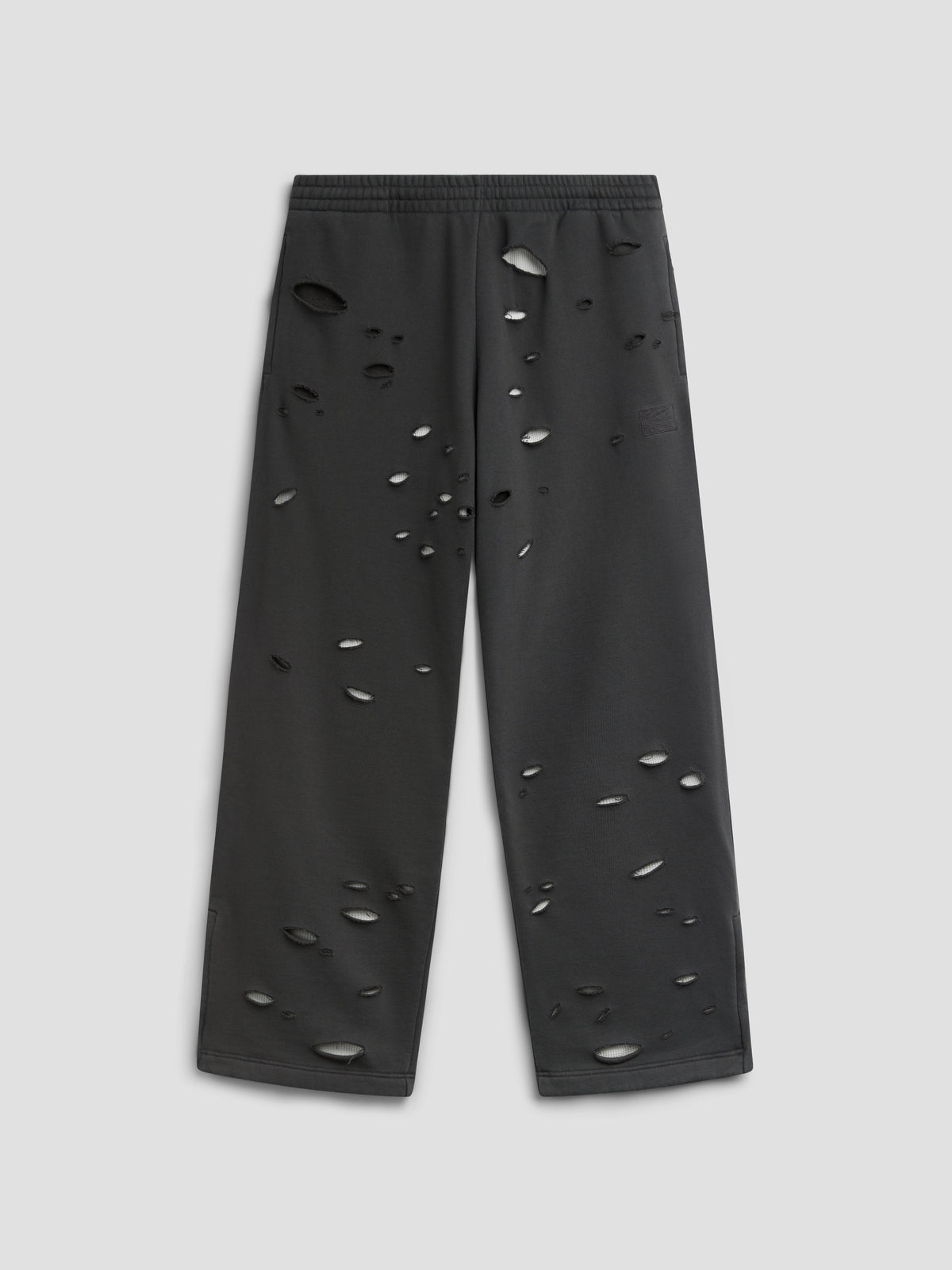 PACC19P008-1 ~ MEN THERMAL LINED ZIP SWEATPANTS BLACK