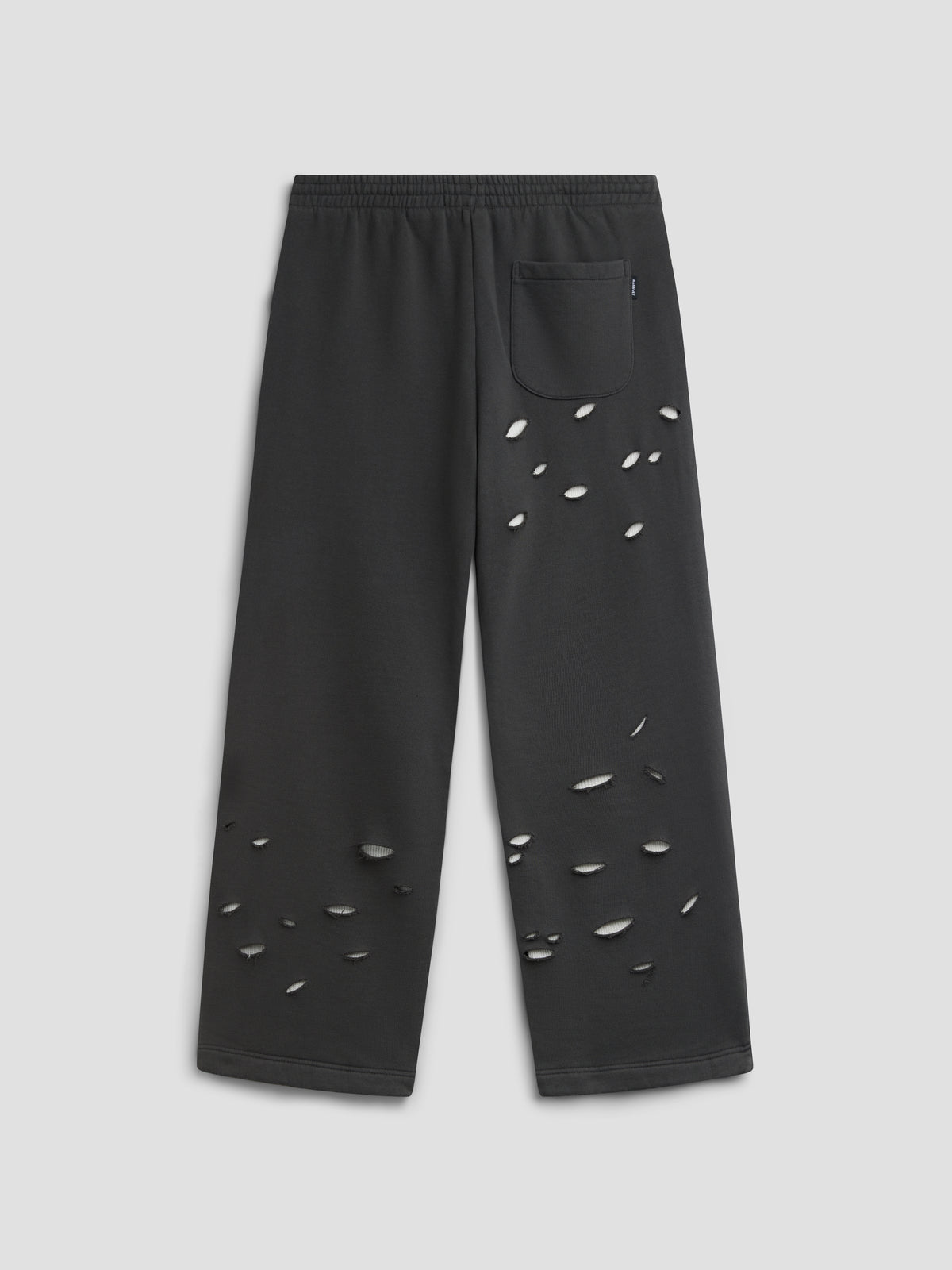 PACC19P008-1 ~ MEN THERMAL LINED ZIP SWEATPANTS BLACK