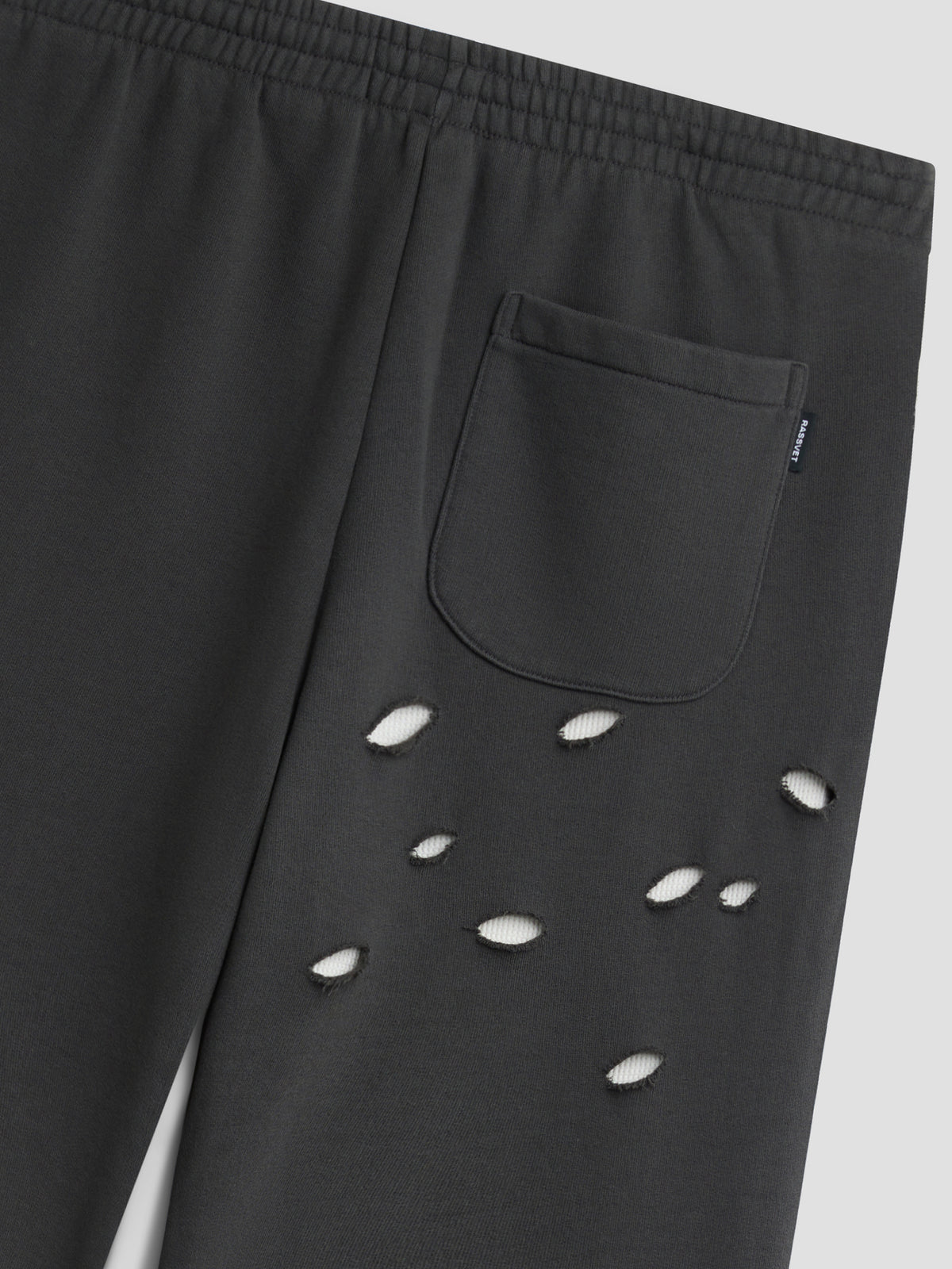 PACC19P008-1 ~ MEN THERMAL LINED ZIP SWEATPANTS BLACK