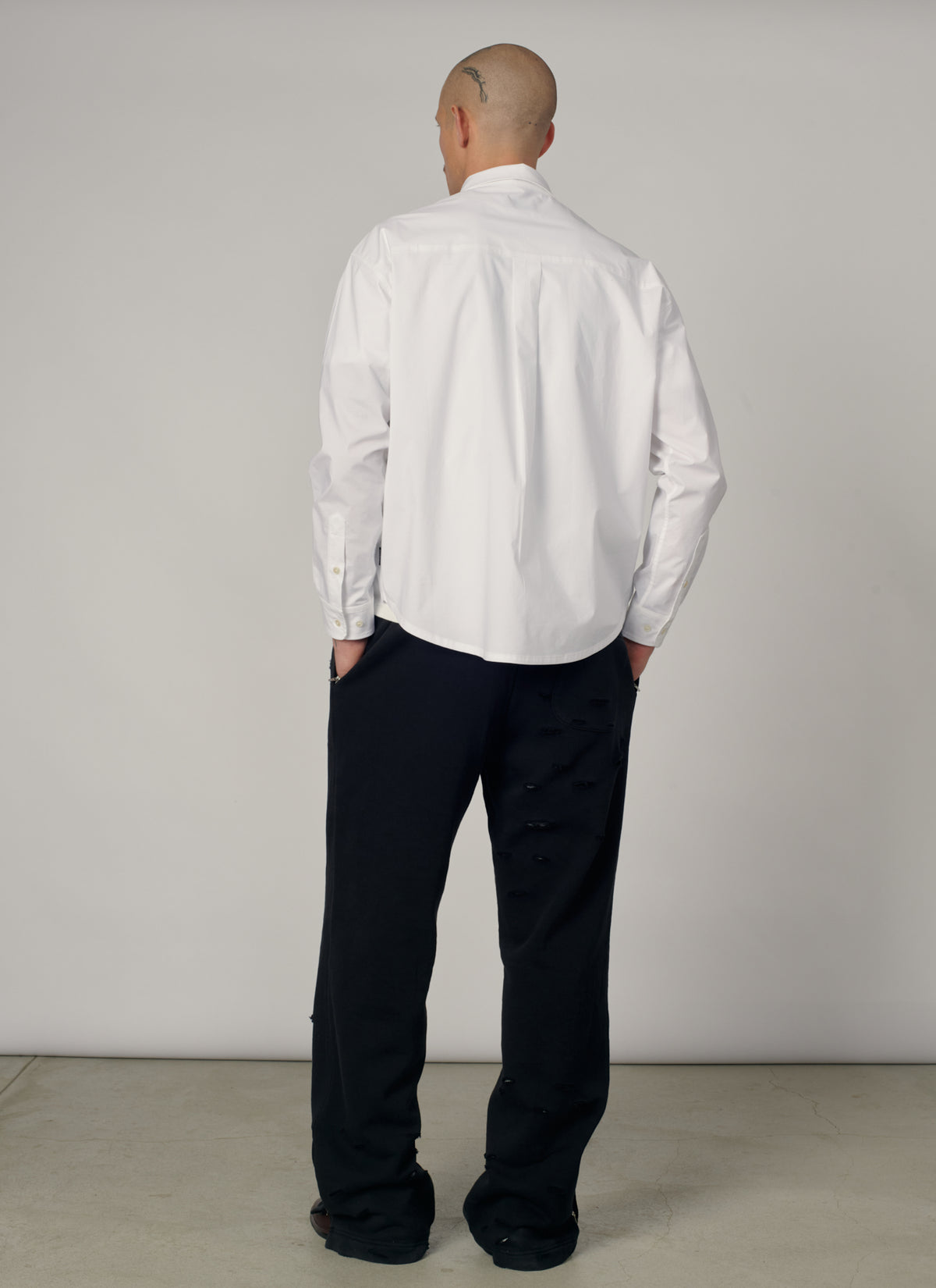 PACC19P008-1 ~ MEN THERMAL LINED ZIP SWEATPANTS BLACK