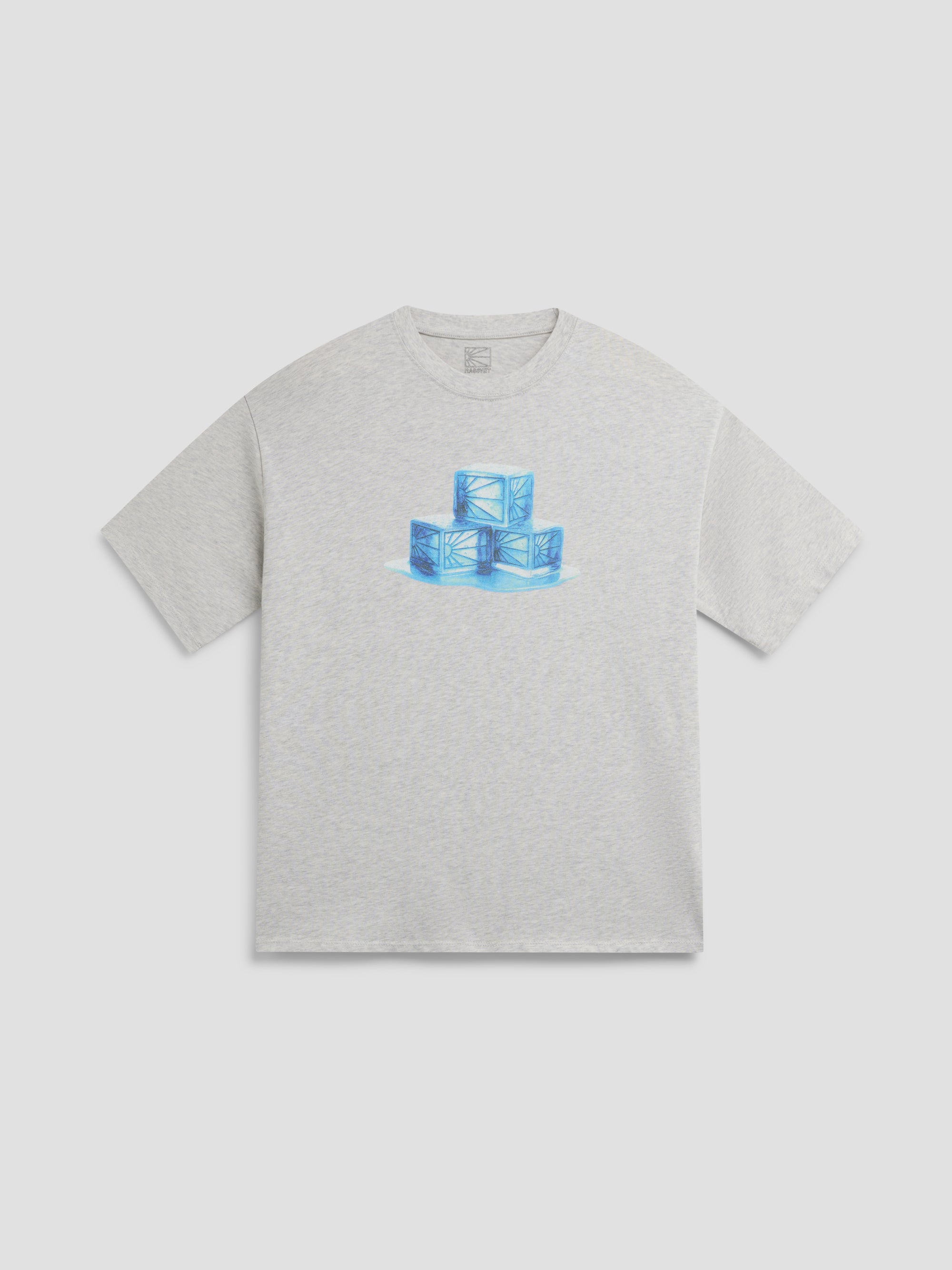 PACC19T002-2 ~ MEN MELT TEE SHIRT ASH GREY