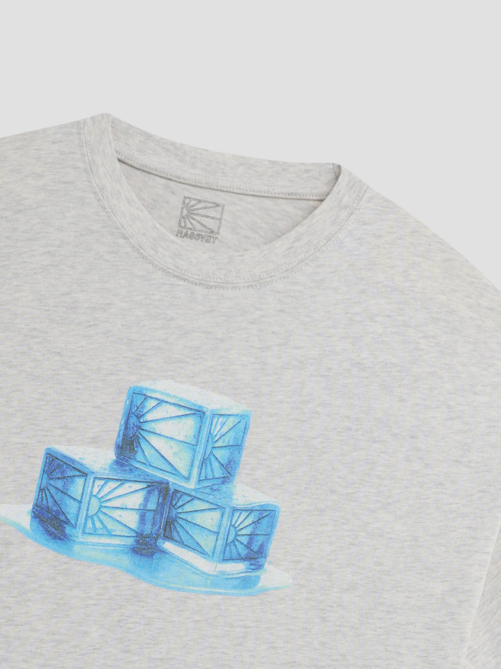 PACC19T002-2 ~ MEN MELT TEE SHIRT ASH GREY
