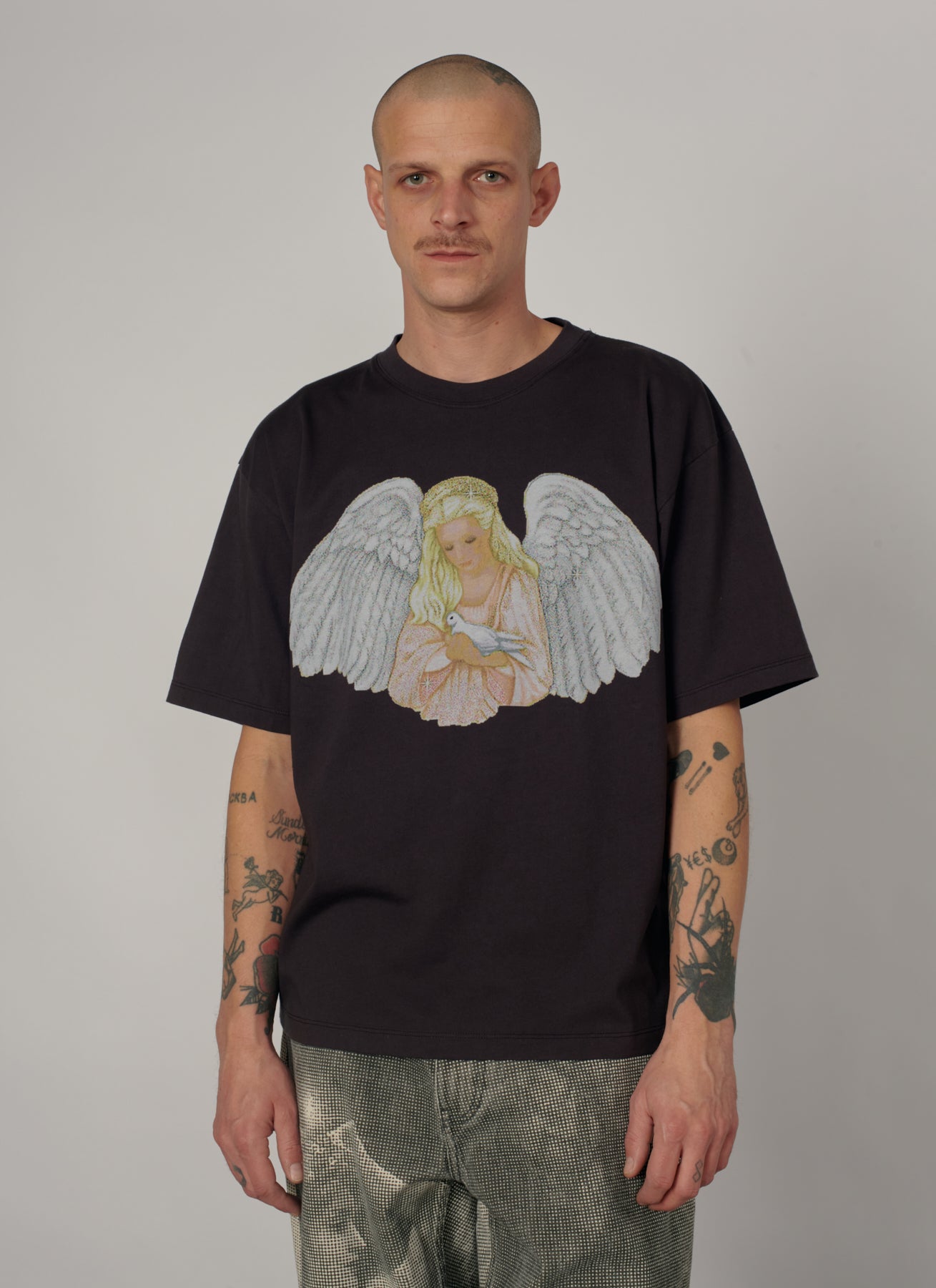 PACC19T004-1 ~ MEN BLESSINGS TEE SHIRT BROWN