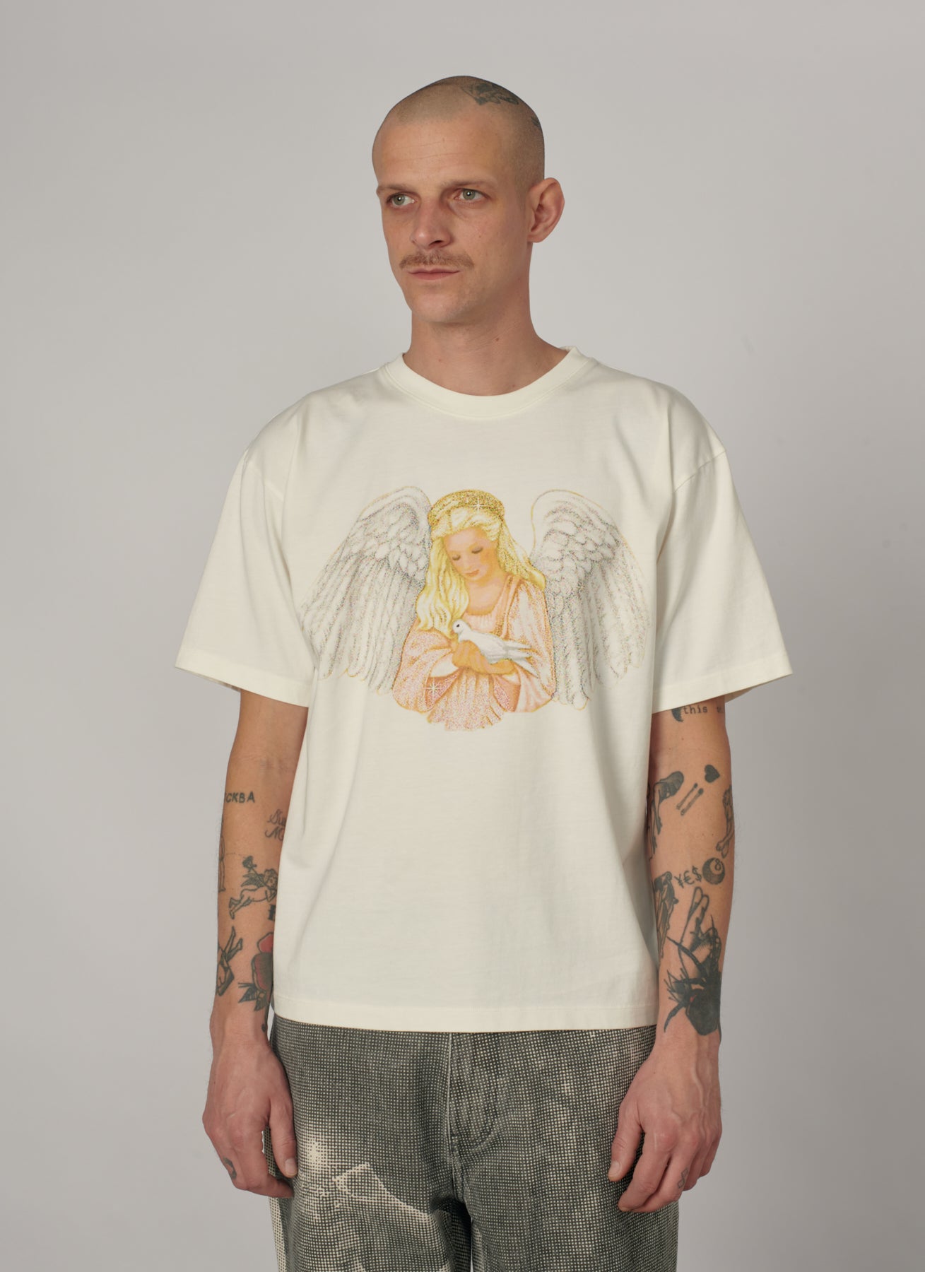 PACC19T004-2 ~ MEN BLESSINGS TEE SHIRT OFF WHITE