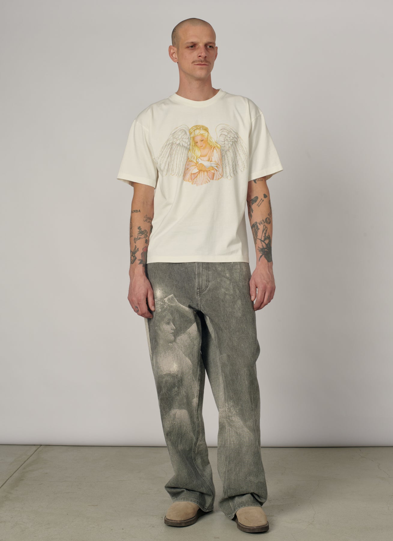 PACC19T004-2 ~ MEN BLESSINGS TEE SHIRT OFF WHITE