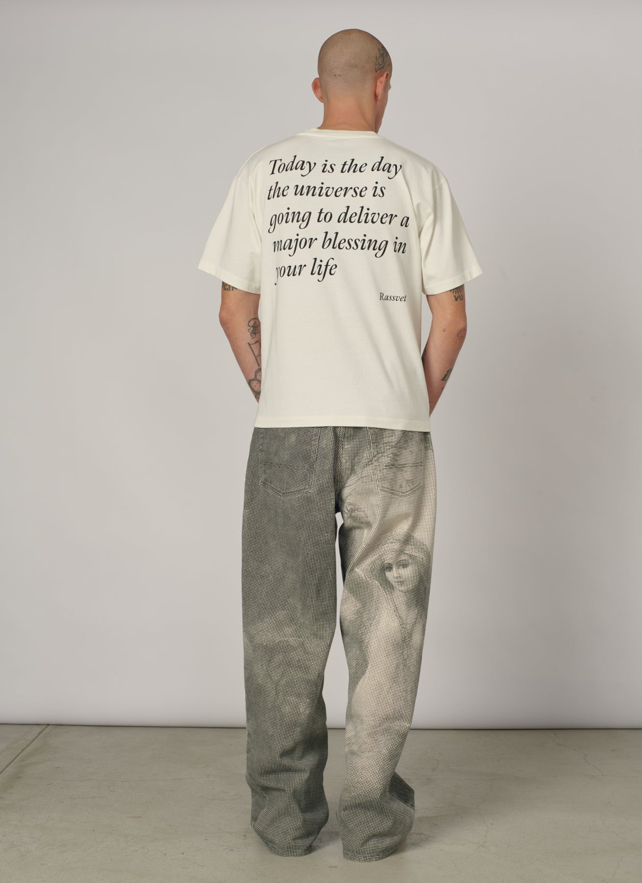 PACC19T004-2 ~ MEN BLESSINGS TEE SHIRT OFF WHITE