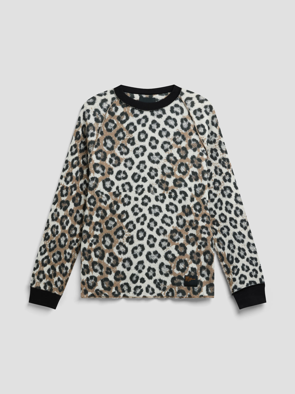 PACC19T013-1 ~ MEN LEOPARD THERMAL LS TEE SHIRT LEOPARD
