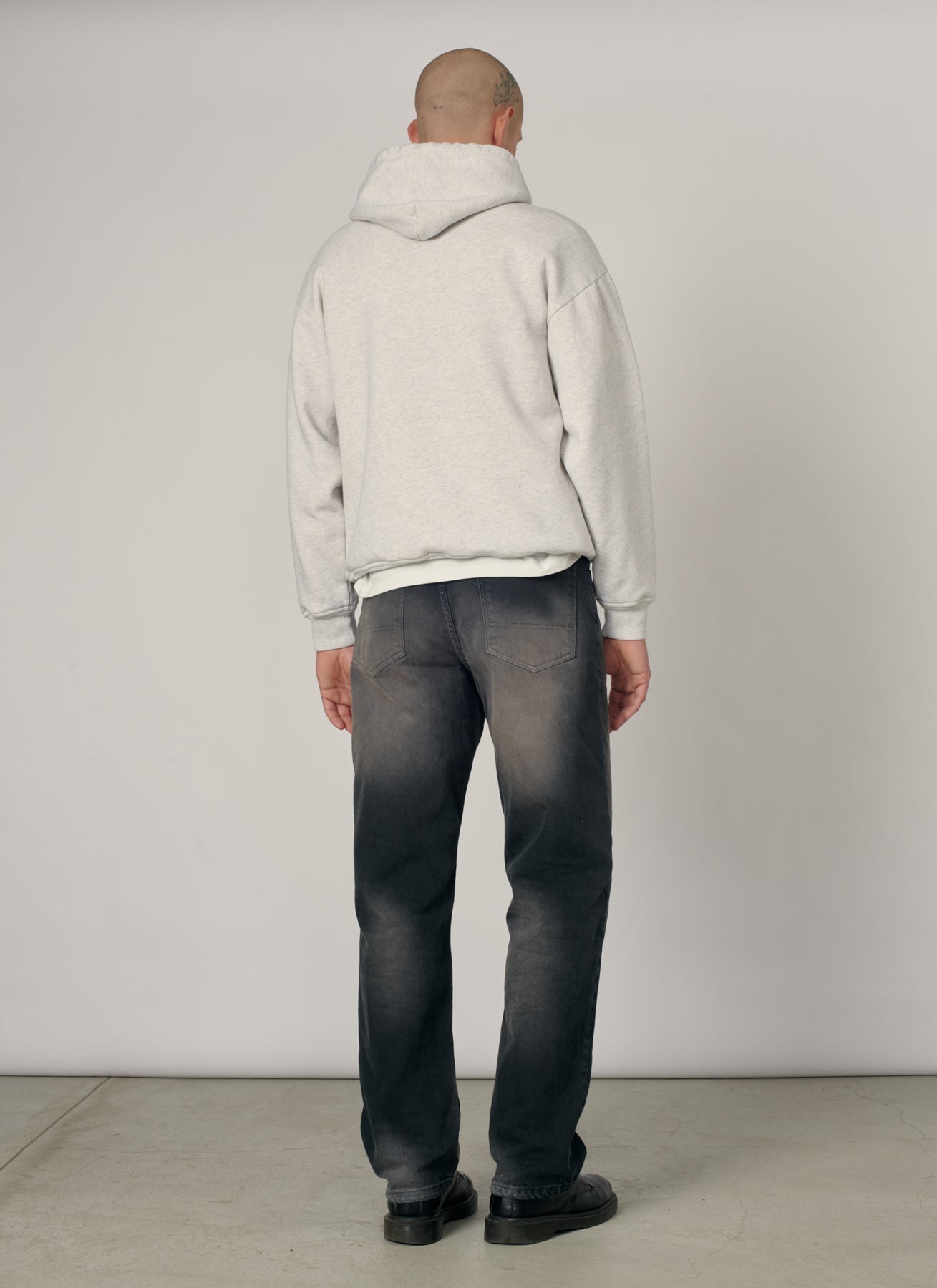 PACC19T023-1 ~ MEN JEWEL HOODIE ASH GREY