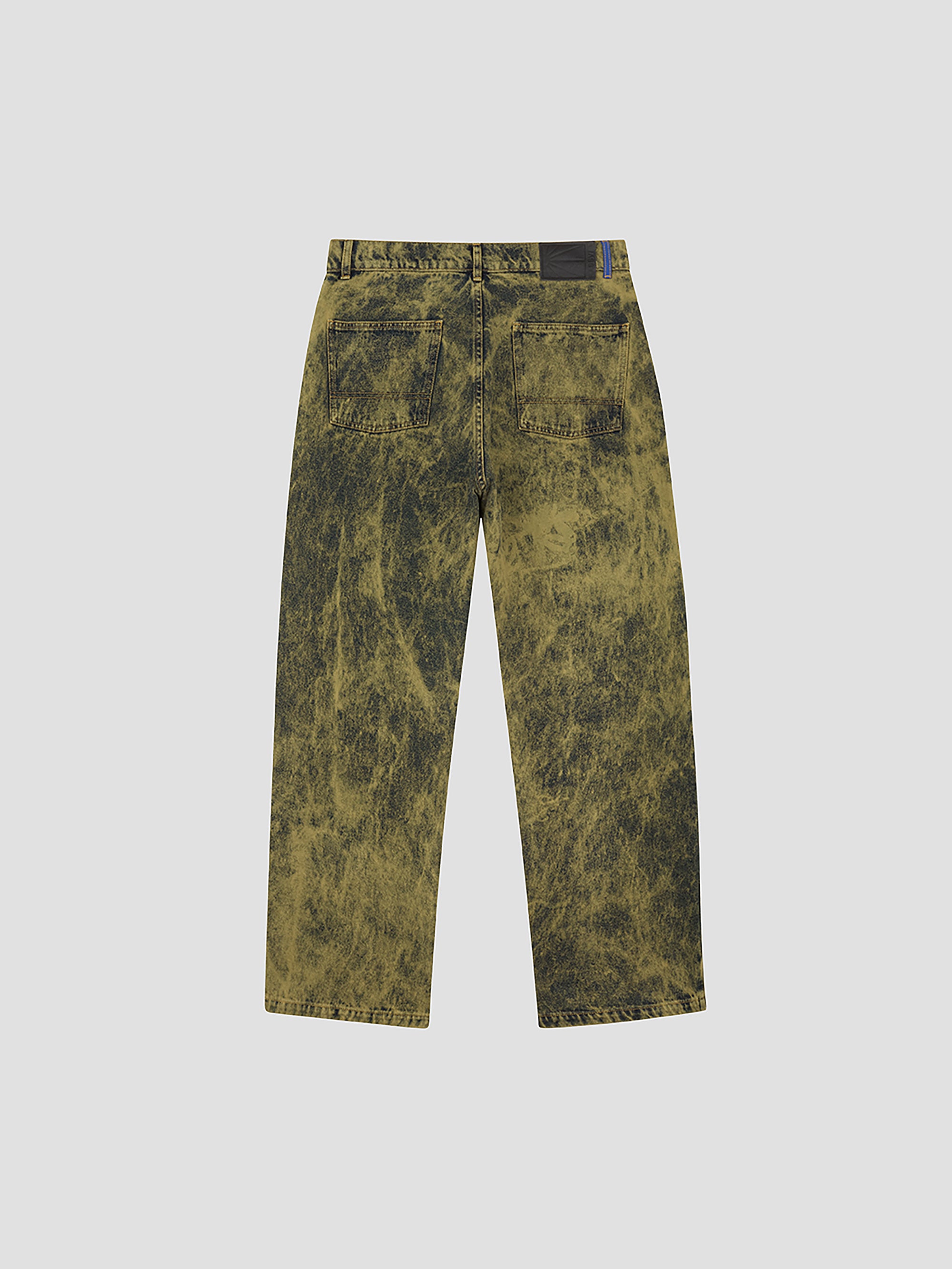 PACC16P002~BAGGY JEAN DENIM PANT - ACID GREEN